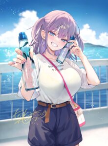 bra mashiro_shirako see_through suito_manaka wet wet_clothes