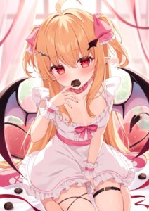 Rating: Safe Score: 29 Tags: devil dress garter miy@ no_bra pointy_ears tail valentine wings User: Anonymous