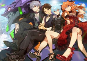 Rating: Safe Score: 12 Tags: ayanami_rei dress heels ikari_shinji mecha nagisa_kaworu neon_genesis_evangelion no_bra see_through skirt_lift souryuu_asuka_langley tagme User: saemonnokami