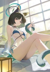 Rating: Questionable Score: 62 Tags: animal_ears bikini blue_archive halo japanese_clothes kiryuu_kikyou nekomimi swimsuits tail u.rang User: Aleax