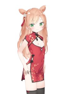 chinadress erect_nipples kani_biimu loli minazuki_sarami no_bra pantsu panty_pull string_panties thighhighs undressing