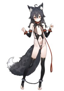 animal_ears bondage eco_376124 loli nipples no_bra nopan pussy see_through tail thighhighs