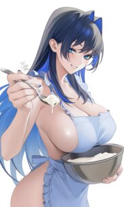 hololive hololive_english naked_apron oikomia ouro_kronii
