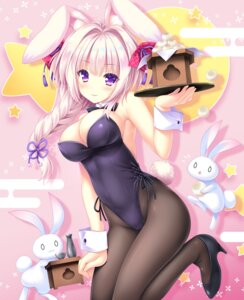 Rating: Questionable Score: 24 Tags: animal_ears bunny_ears bunny_girl heels inashiro_mikoto lump_of_sugar madohi_shiroki_no_kamikakushi moekibara_fumitake no_bra pantyhose tail User: k25c2yf