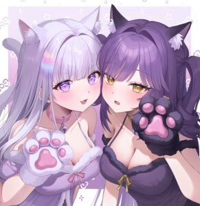 Rating: Questionable Score: 3 Tags: animal_ears ayatsuno_yuni nekomimi no_bra sakihane_huya shant_07 stellive tail User: Anonymous