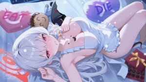 Rating: Questionable Score: 7 Tags: blue_archive chibi cream devil halo kurodate_haruna naked_apron royalbunny003 tail valentine wallpaper wings User: Aleax