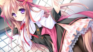 Rating: Safe Score: 20 Tags: animal_ears kitsune lump_of_sugar mito_mashiro moekibara_fumitake pantyhose see_through seifuku tail tayutama tayutama_2 User: k25c2yf