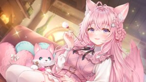 Rating: Safe Score: 21 Tags: animal_ears detexted hakui_koyori hololive serino_itsuki tail thighhighs wallpaper User: whitespace1
