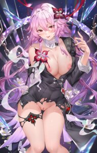 Rating: Explicit Score: 66 Tags: dress evernight garter honkai:_star_rail march_7th melailai nipples no_bra nopan pussy torn_clothes uncensored User: Arsy