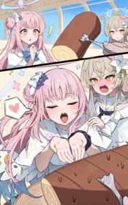 angel blue_archive dress gonggo kirifuji_nagisa misono_mika wings