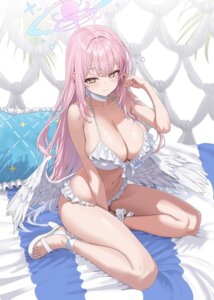 angel bikini blue_archive heels hidis0086 misono_mika swimsuits wings