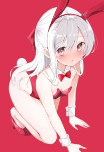 animal_ears bunny_ears bunny_girl hamaken. heels loli no_bra tail