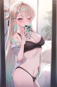 Rating: Questionable Score: 53 Tags: bra dress_shirt lynae meul open_shirt pantsu selfie wuthering_waves User: VigorousMMM