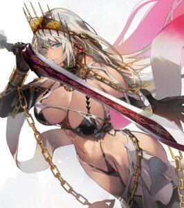 Rating: Questionable Score: 0 Tags: bikini fate/grand_order nishiide_kengorou swimsuits sword thighhighs torn_clothes zenobia_(fate) User: VigorousMMM