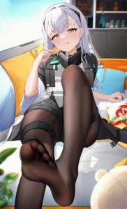 ak-alfa_(girls_frontline) feet garter girls_frontline pantyhose radoremo see_through