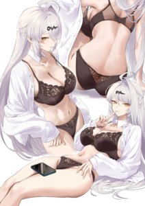 bra lingerie open_shirt pantsu salmon88 yi_xuan zenless_zone_zero