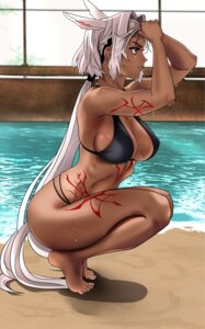 Rating: Questionable Score: 23 Tags: animal_ears bikini caenis_(fate) fate/grand_order oldmanjenkins84 swimsuits tattoo wet User: Genex