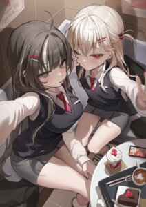 Rating: Questionable Score: 14 Tags: danha seifuku selfie sweater User: saemonnokami