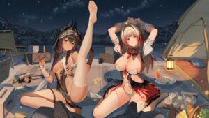 bubu garter mauxir no_bra nopan pantsu see_through snowbreak:_containment_zone tagme thighhighs wallpaper