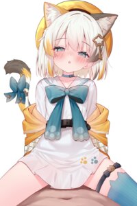 Rating: Questionable Score: 44 Tags: animal_ears garter leafpie_zaurus loli nekomimi seifuku skirt_lift tail thighhighs User: Anonymous
