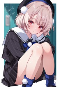 fujisaki_hikari seifuku skirt_lift ui_(voisona) voisona