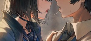 betabeet blue_archive japanese_clothes kiryuu_kikyou seifuku wet