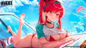 bikini breast_hold goddess_of_victory:_nikke rapi_(nikke) see_through shirt_lift swimsuits tagme wet wet_clothes