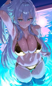 Rating: Questionable Score: 89 Tags: bikini sg_(satoumogumogu) sion_alfine swimsuits undressing wet User: Anonymous