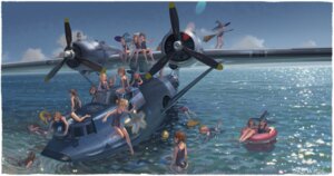 alphonse megane school_swimsuit swimsuits weapon wet witch
