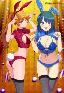 Rating: Questionable Score: 37 Tags: animal_ears aquastar_inc. bikini bunny_ears fishnets hiodoshi_akari minamo_shio osananajimi_to_wa_lovecome_ni_naranai swimsuits tail thighhighs User: drop