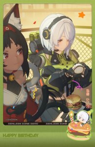 Rating: Safe Score: 14 Tags: anby_demara animal_ears chibi headphones japanese_clothes nekomimi nekomiya_mana tagme tail tattoo zenless_zone_zero User: moonian