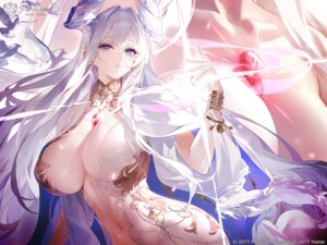Rating: Questionable Score: 62 Tags: azur_lane dress horns jpeg_artifacts no_bra tagme valparaiso_(azur_lane) User: moonian