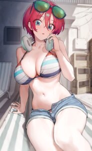 Rating: Questionable Score: 73 Tags: amate_yuzuriha bikini gundam gundam_gquuuuuux headphones marse_(rokudaime) megane swimsuits wet User: saemonnokami
