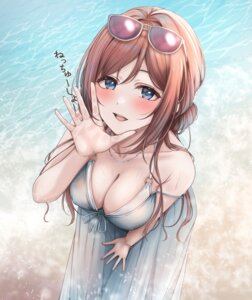 Rating: Questionable Score: 31 Tags: bikini_top dress erect_nipples gakuen_idolm@ster himesaki_rinami megane see_through summer_dress swimsuits the_idolm@ster wet yuzuyu_(hyui) User: Arsy