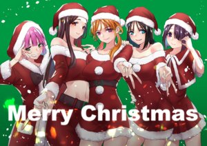 christmas dress hongou_miyuki kitahara_aoba kusunoki_aroma sawaranaide_kotesashi-kun sayamagaoka_chiyo shinjou_takuya sumiyoshi_izumi