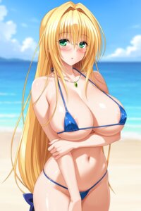 Rating: Questionable Score: 37 Tags: areola bikini breast_hold cygnus erect_nipples megane swimsuits tearju_lunatique thong to_love_ru to_love_ru_darkness User: Arsy