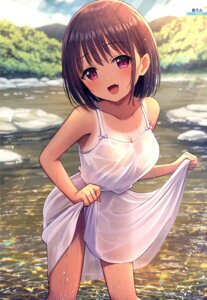 Rating: Questionable Score: 23 Tags: dress no_bra see_through skirt_lift summer_dress tan_lines wet wet_clothes yurin User: drop