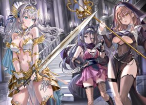 Rating: Questionable Score: 45 Tags: alisa_mikhailovna_kujou animal_ears armor fishnets garter japanese_clothes kimishima_ayano mariya_mikhailovna_kujou momoko_(momopoco) ninja no_bra nun sword tail thighhighs tokidoki_bosotto_russia-go_de_dereru_tonari_no_alya-san underboob weapon User: himeno_nanako