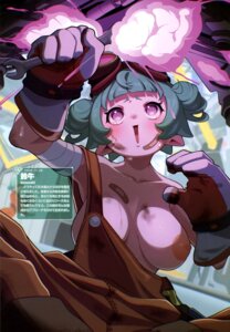 Rating: Questionable Score: 4 Tags: bandages bandaid breasts nipples no_bra overalls pointy_ears suzuushi wet User: drop