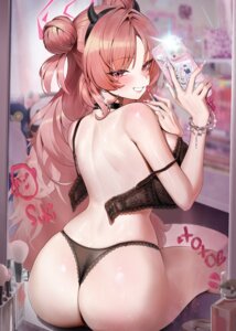 Rating: Questionable Score: 89 Tags: ass blue_archive bra chochomi halo horns lingerie pantsu selfie thong yozakura_kirara User: Anonymous