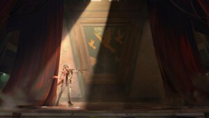 asian_clothes bubu gun heels landscape no_bra nopan snowbreak:_containment_zone tagme thighhighs wallpaper