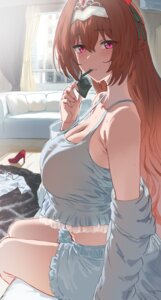 animal_ears daiwa_scarlet_(umamusume) hews no_bra see_through uma_musume_pretty_derby wet