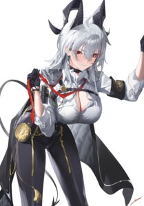 cleavage dress_shirt haine_1871 horns open_shirt tail wuthering_waves zani