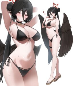 Rating: Questionable Score: 23 Tags: angel bikini blue_archive garter hanekawa_hasumi rimmon swimsuits wet wings User: BattlequeenYume