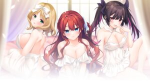 Rating: Questionable Score: 30 Tags: chijiwa_nono hook hoshi_eimi k-ko lingerie mango_purin nopan ootorimine_nazca see_through skirt_lift transparent_png triple_pairing User: moonian