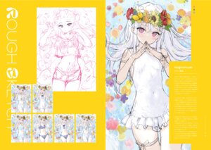 Rating: Safe Score: 3 Tags: bikini garter mignon open_shirt see_through seifuku shiro_(mignon) sketch skirt_lift swimsuits User: himeno_nanako