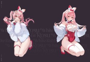 Rating: Questionable Score: 18 Tags: animal_ears atelier_live bunny_ears bunny_girl fishnets garter heels no_bra pantyhose rosuuri rosuuri_(vtuber) tail User: Anonymous
