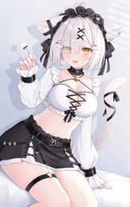 Rating: Questionable Score: 39 Tags: animal_ears garter nekomimi no_bra shano_hiyori tail User: Anonymous