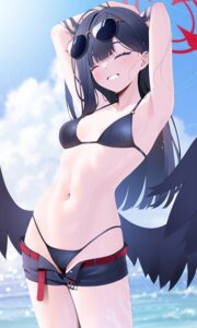 Rating: Questionable Score: 37 Tags: angel bikini blue_archive megane nakamasa_ichika swimsuits wet wings z.taiga User: KenB