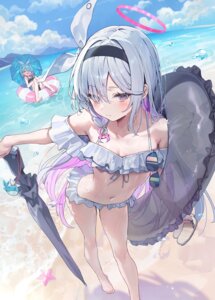 Rating: Questionable Score: 58 Tags: arona_(blue_archive) artist_revision bikini blue_archive gun halo huwari loli megane plana_(blue_archive) swimsuits umbrella wet User: BattlequeenYume